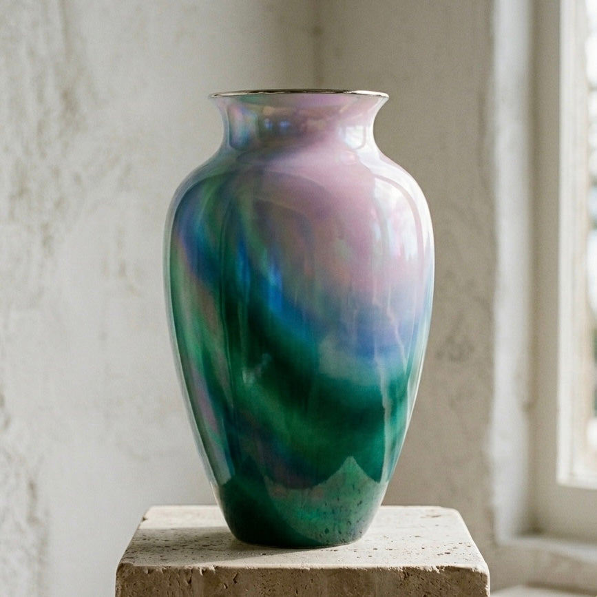 "Aurora Borealis" Vase